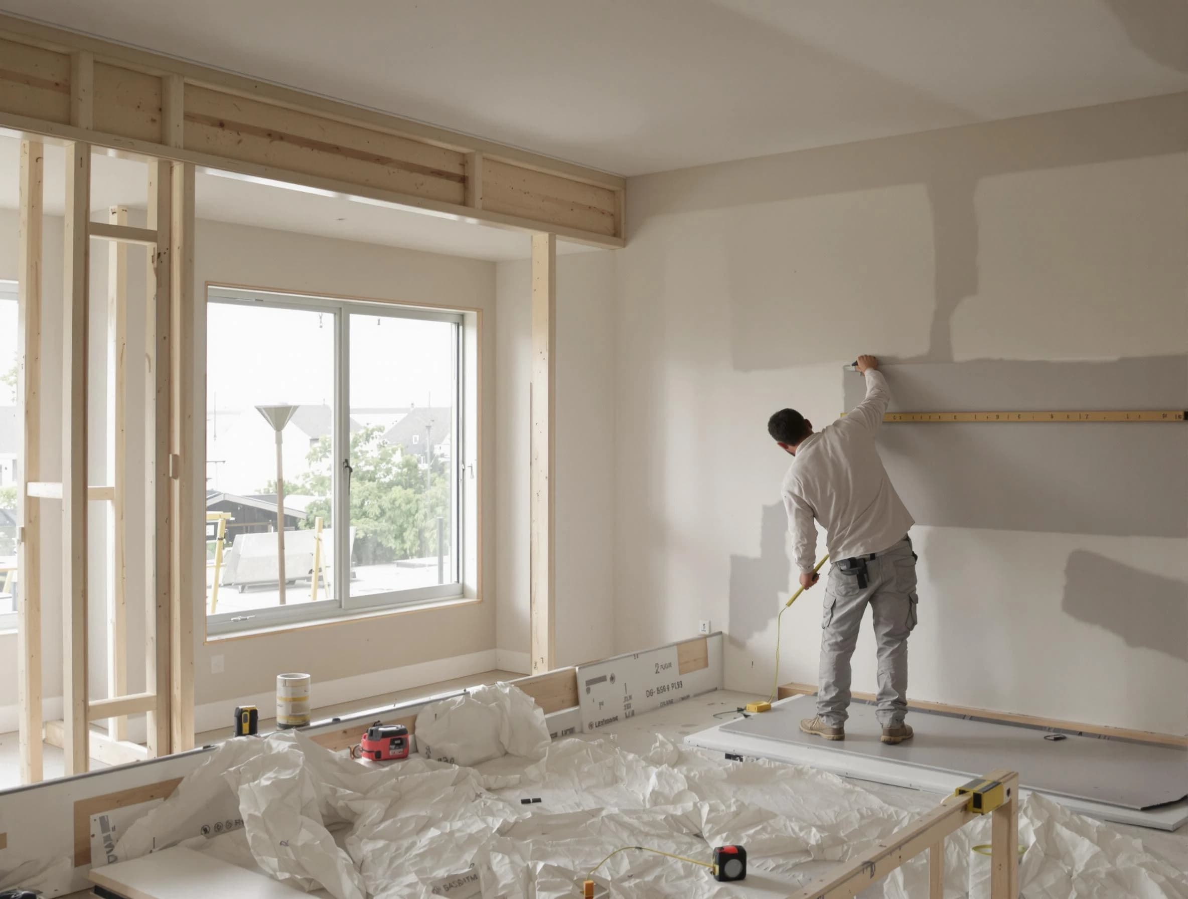 Parma Heights House Painters installing new drywall in Parma Heights, OH