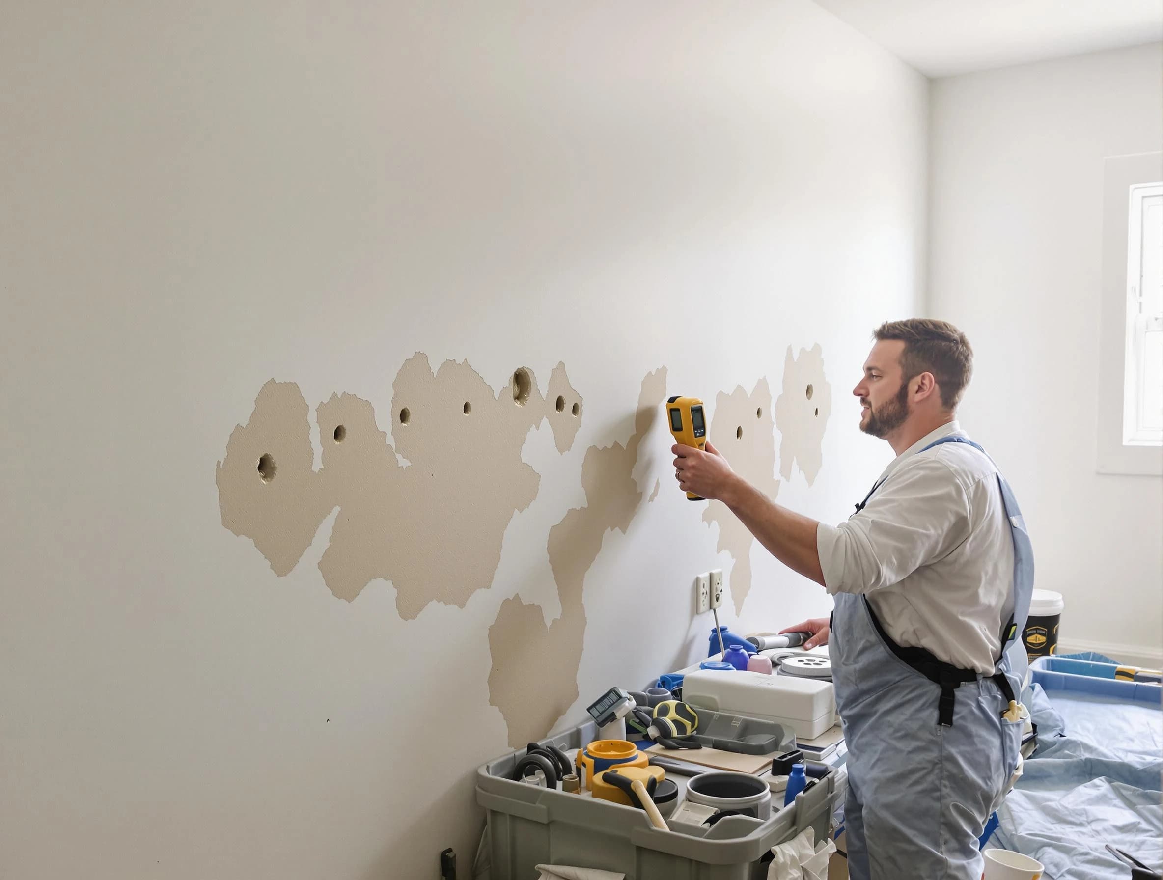 Parma Heights House Painters repairing damaged drywall in Parma Heights